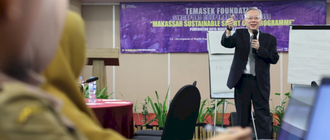 Workshop Program Capacity Building Temasek Foundation Singapore Cooperation Enterprise (SCE) yang diikuti ASN Pemkot Makassar memasuki hari kedua, Selasa, 7 Maret 2023.