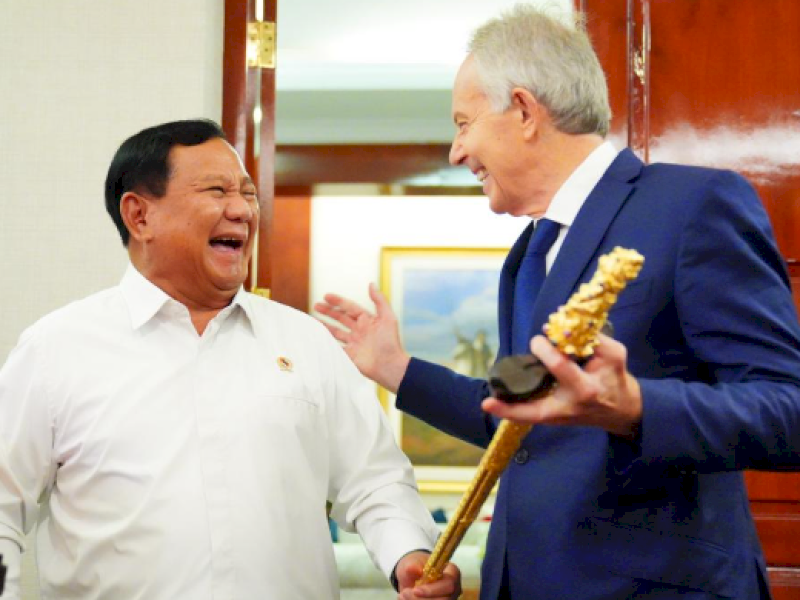 Tony Blair Temui Prabowo Subianto, Sinyal Dukungan di Pilpres?