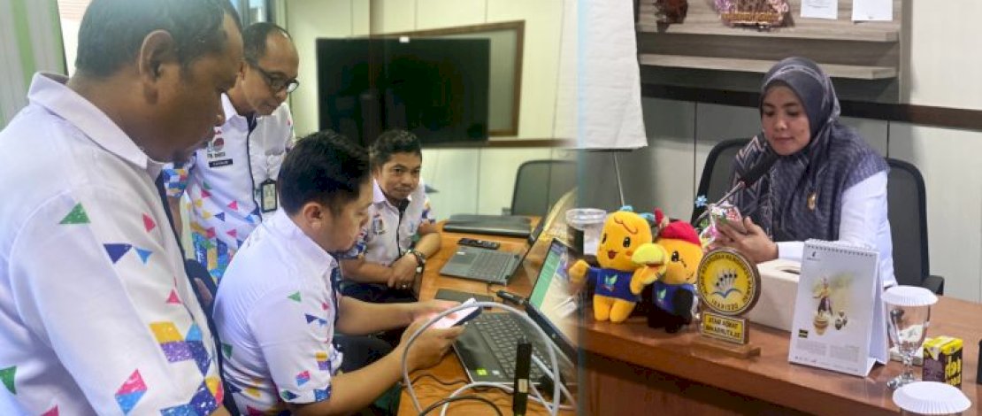 Di Ruang Rapat Wakil Bupati, Pihak Disdukcapil Maros Simulasikan Penggunaan KTP Digital Berbasis Android