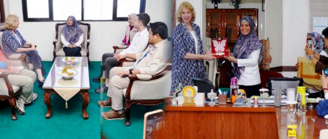 Wabup Hj Suhartina Bohari Terima Kunjungan Australia Consulate General dan Rombongan Peserta Short Course Tentang Geopark