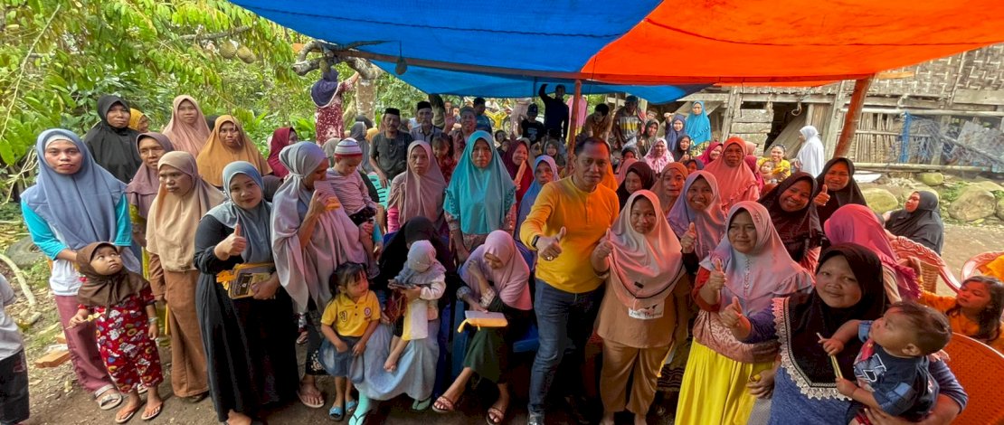 Wakil Ketua DPD I Partai Golkar Sulsel, Lukman B Kady, melakukan kunjungan silaturahmi ke Kelurahan Malakaji dan Kelurahan Cikoro, Kecamatan Tompobulu, Kabupaten Gowa, Minggu, 12 Maret 2023.