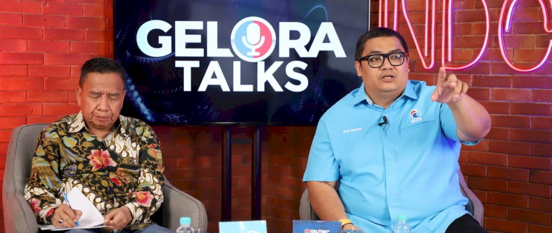 Rico Marbun, Ketua Bidang Pemenangan Pemilu (Bappilu) DPN Partai Gelora, dalam diskusi bertajuk Pemilih Muda dan Konstestasi Pemilu 2024, Apa Harapan Mereka? yang dilaksanakan Rabu, 15 Juni 2023.