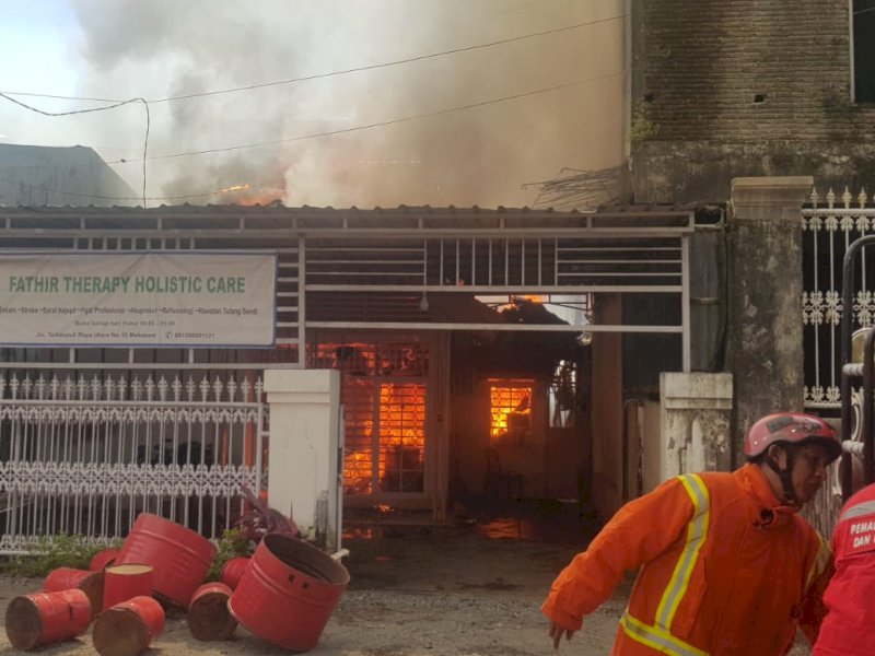 Innalilah, Rumah Terapi di Makassar Terbakar