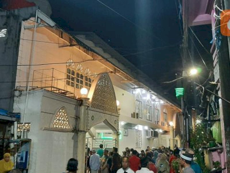 Kubah Masjid di Makassar Rubuh dan Timpa Jemaah Shalat Tarawih 