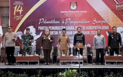 KPU Lantik Anggota PPS, Wabup Gowa: Siap Sukseskan Pemilu 