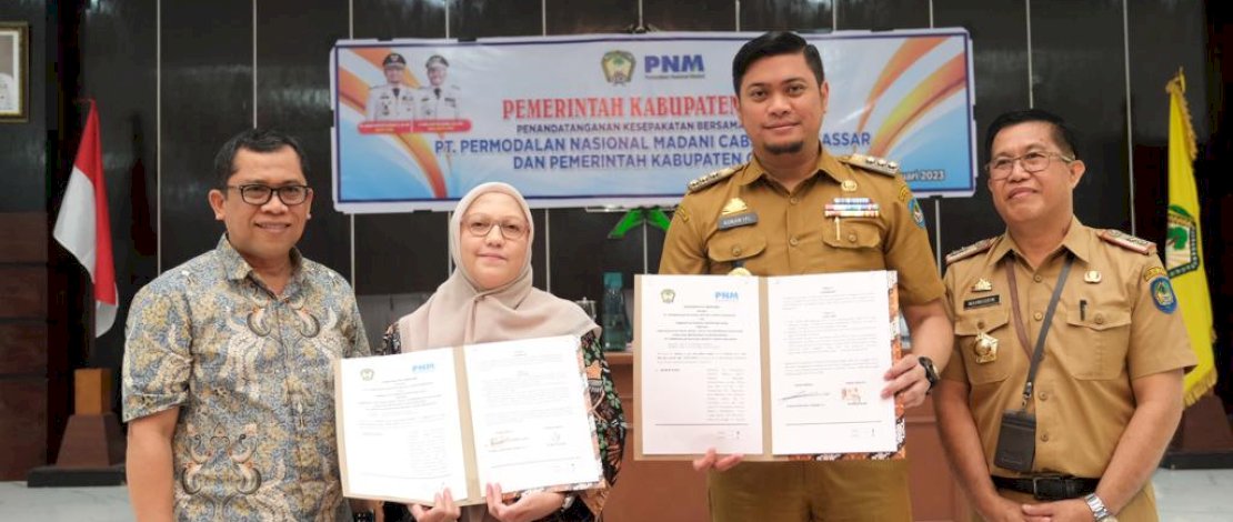 Tandatangani Kerjasama Pemberdayaan UMKM Gowa dan Penyediaan Calon Karyawan 