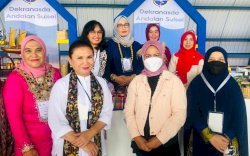 Iriana Jokowi Kagumi Produk Unggulan Pameran Dekranasda Andalan Sulsel