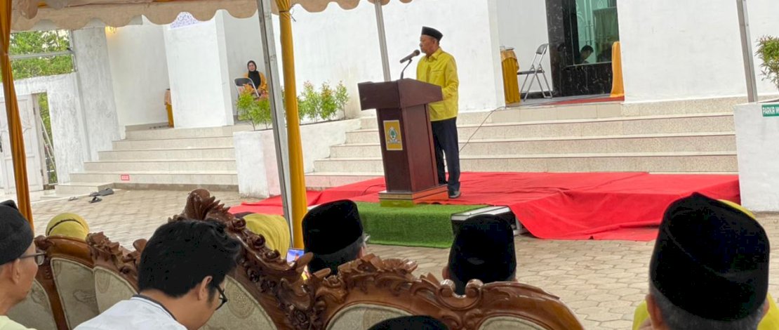 Anggota DPR RI, Hamka B Kady, menghadiri peresmian masjid di Kelurahan Bajeng, Kecamatan Pattalassang, Kabupaten Takalar, Sabtu, 1 April 2023.