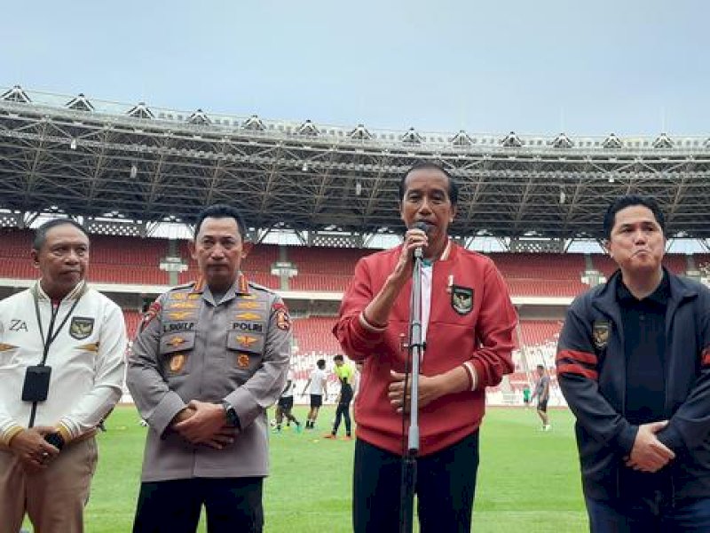 Jokowi Enggan Sampaikan Isi Surat Presiden FIFA