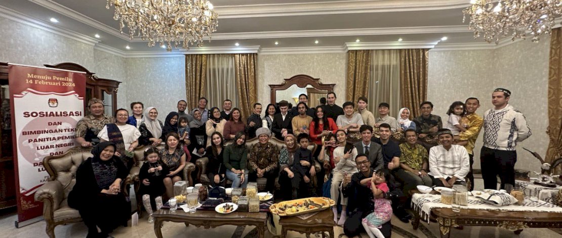 KBRI Astana Melaksanakan Buka Puasa Bersama dan Sosialisasi Pemilu 2024