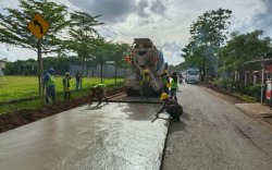 Ruas Burung-burung - Bili-bili Progres Tahap Rabat Beton