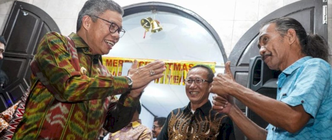 Wali Kota Parepare, Taufan Pawe, menghadiri Perayaan Hari Natal &nbsp;Persekutuan Gereja-Gereja Pantekosta Indonesia (PGPI) Kota Parepare, di Gereja Pentakosta Bukit Zaitun, Jalan Andi Mallarangeng, Jumat, 6 Januari 2023.
