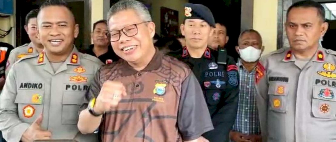 Taufan Pawe usai rapat koordinasi dengan Kapolres Parepare,&nbsp;di Mapolres Parepare, Minggu, 29 Januari 2023.