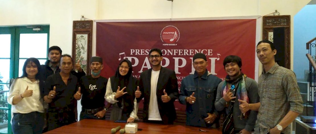 Konfrensi Pers PAPPRI Sulsel, di Kedai Kopi Papa Ong, Selasa, 4 Maret 2023. 
