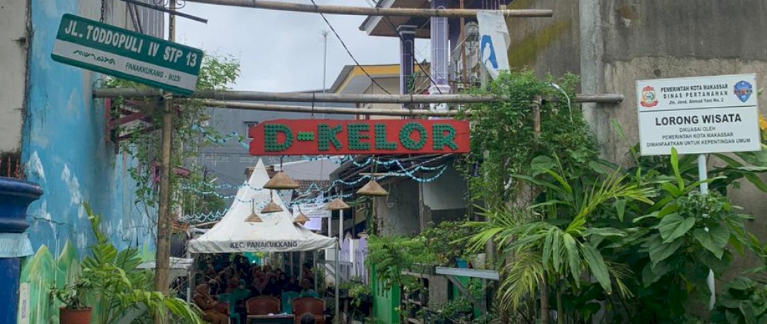 Lorong wisata D-Kelor di Kelurahan Pandang, Kecamatan Panakkukang.