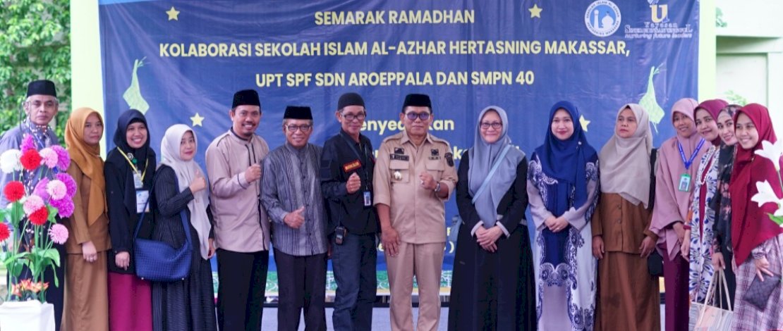 Semarak Ramadan Kolaborasi&nbsp; Sekolah Islam Al - Azhar Hertasning Makassar, UPT SPF SDN Aroeppala dan SMPN 40, berlangsung meriah.