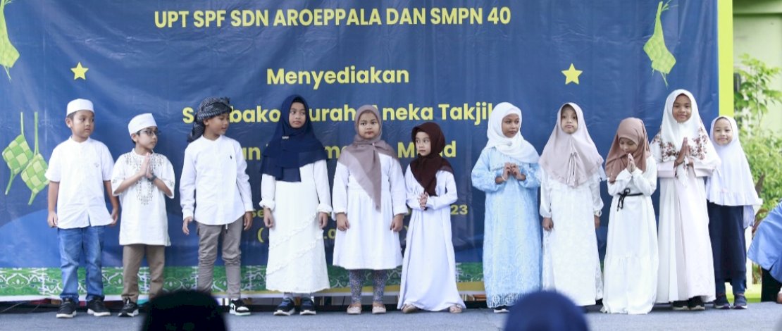 Semarak Ramadan Kolaborasi&nbsp; Sekolah Islam Al - Azhar Hertasning Makassar, UPT SPF SDN Aroeppala dan SMPN 40, berlangsung meriah.