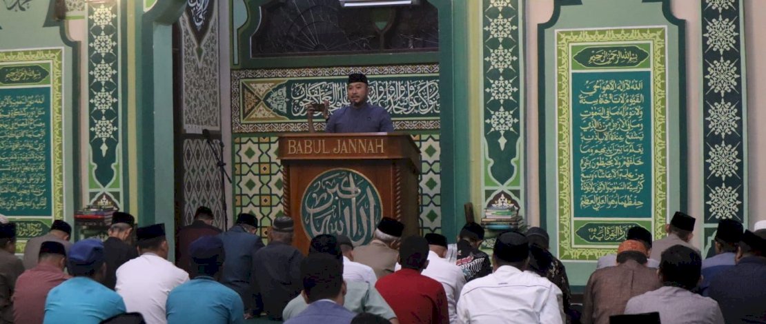 Safari Ramadan di Masjid Babul Jannah, Jalan Toddopuli III Kelurahan Pandang, Selasa malam, 4 April 2023.