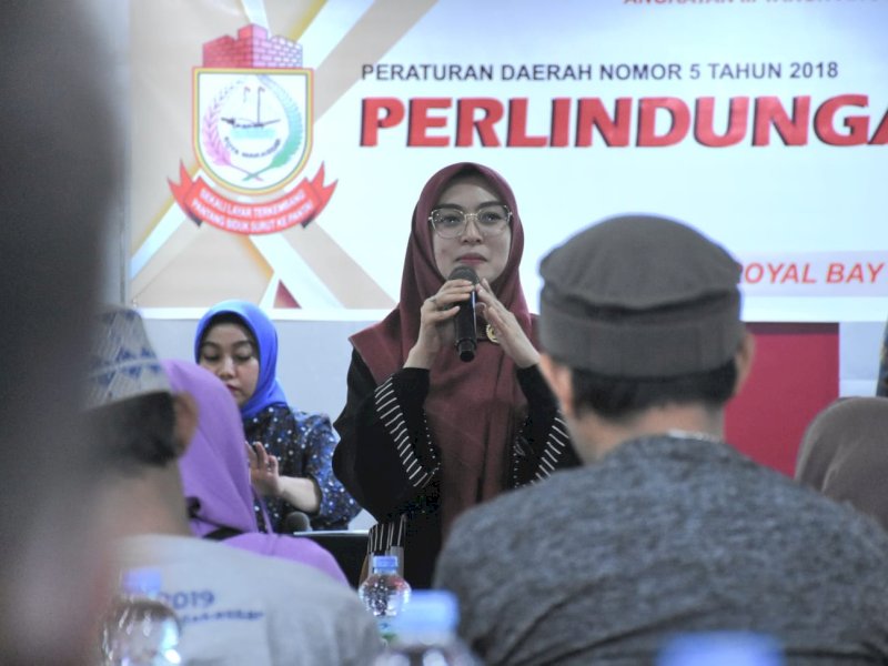 Anggota DPRD Kota Makassar Budi Hastuti Gelar Sosialisasi Perlindungan Anak