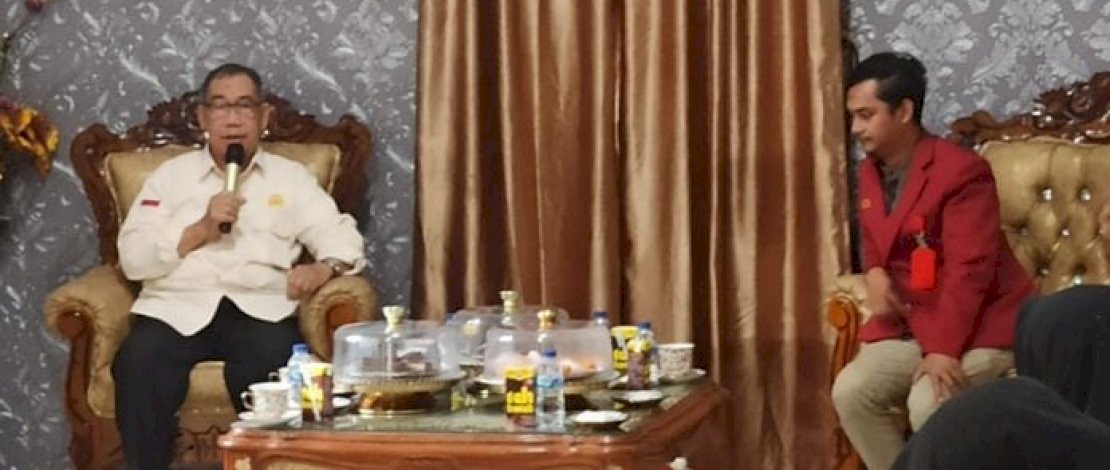 Wakil Wali&nbsp;Kota Parepare, Pangerang Rahim, menerima kunjungan Ikatan Mahasiswa Muhammadiyah (IMM), di Rumah Jabatan Wakil Wali&nbsp;Kota Parepare, Sabtu, 14 Januari 2023.