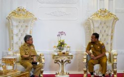 Sinergitas Tangani Bencana, Taufan Pawe Temui Andi Sudirman Sulaiman