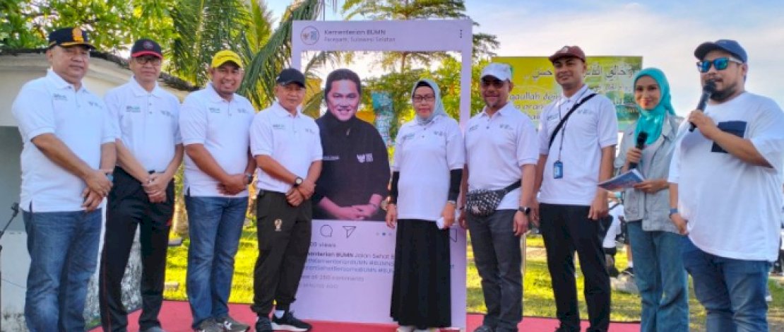 Ribuan Warga Parepare Meriahkan Jalan Sehat Bersama BUMN