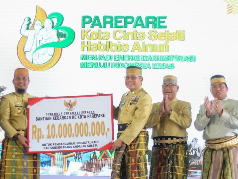 Parepare dapat Kado Rp10 M dari Gubernur Sulsel