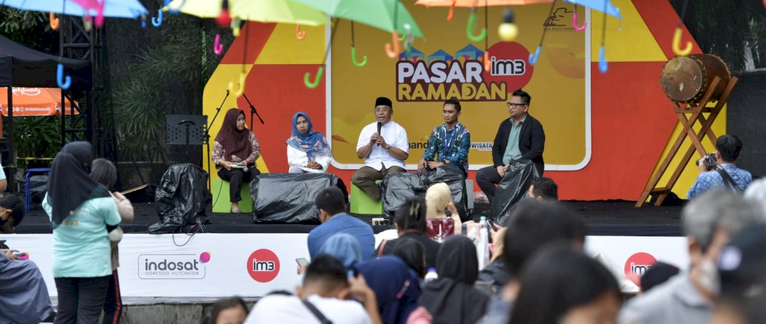 Talkshow Pesona Ramadan yang digelar J-Pro, di Pelataran Mal Ratu Indah, kemarin, Jumat, 7 April 2023. 