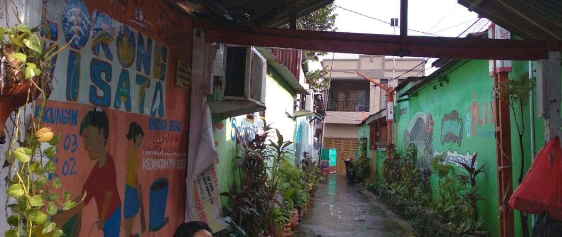 Salah satu lorong wisata di Kelurahan Maradekaya Selatan. Tepatnya di Jalan Gunung Nona.