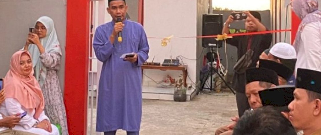 Ketua DPRD Kota Makassar, Rudianto Lallo meresmikan sekolah Taman Kanak-kanak (TK) Islam Ah-Zahrah, di Kampung Kera-kera, Kelurahan Tamalanrea Indah, Kecamatan Tamalanrea, Senin (27/3/2023).