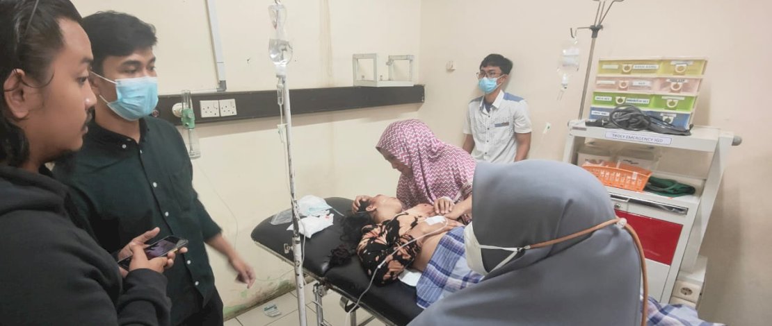 Lestari menjalani perawatan di RS Ibnu Sina Makassar