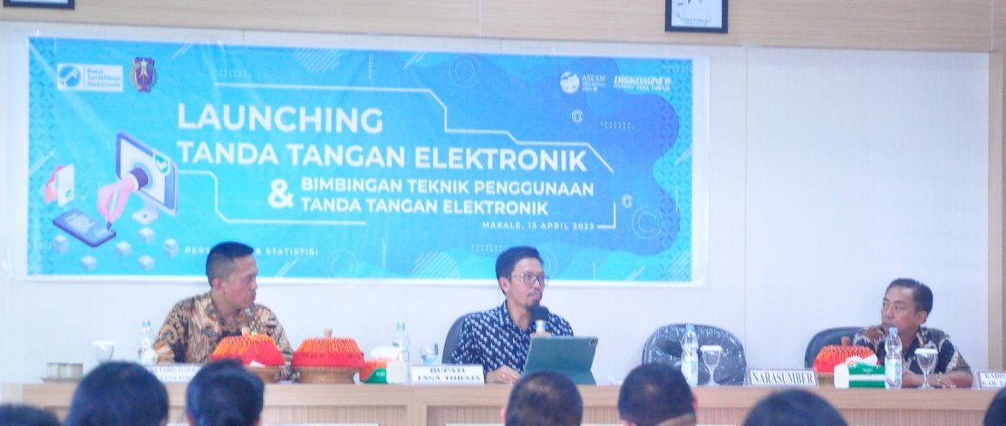 Launching Penerapan Tanda Tangan Elektronik (TTE) lingkup Pemkab Tana Toraja. Launching Penerapan Tanda Tangan Elektronik (TTE) lingkup Pemkab Tana Toraja.
