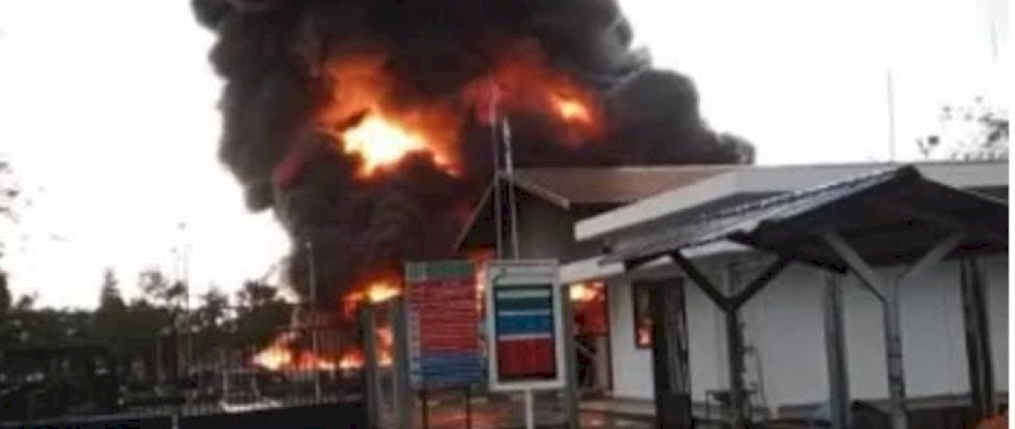 Gegara Disambar Petir, Stasiun Minyak Pertamina di Banyuasin Meledak