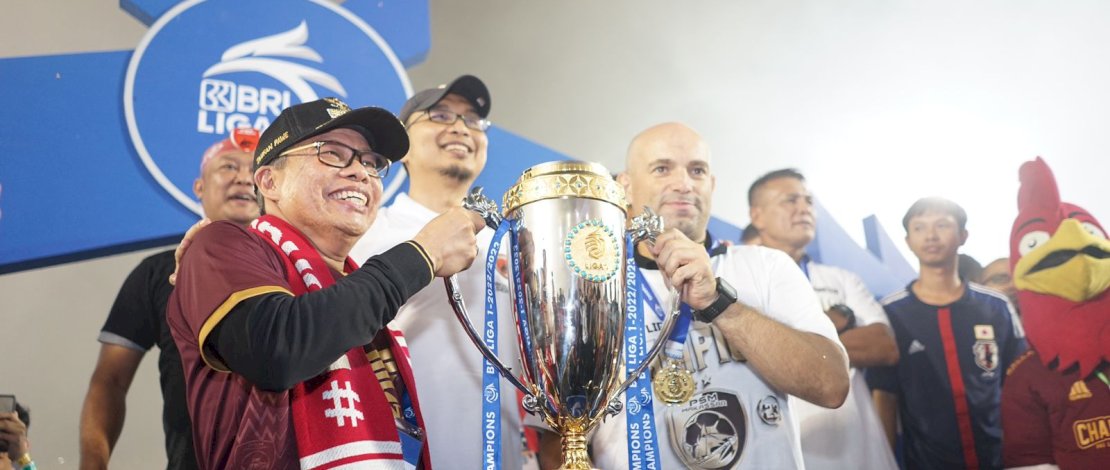 Wali Kota Parepare, Taufan Pawe, mendapatkan apresiasi setelah PSM Makassar berhasil menjuarai Liga 1 2023/2023.