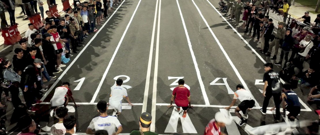 Sebanyak 75 pelari perwakilan dari 15 kecamatan berhasil lolos ke tingkat kota Lantang Bangngia Run Race 2023.