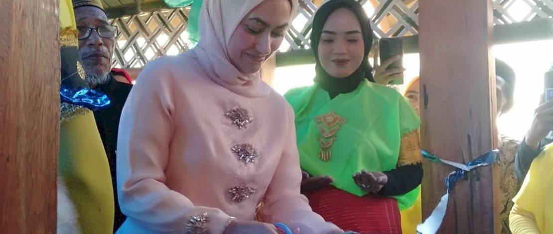 Berlangsung Meriah, Bupati Luwu Utara Resmikan Rumah Adat Kombong Pitu Masapi