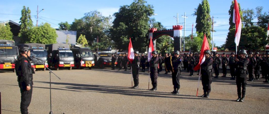 Pimpin Apel Kesiapsiagaan Personel, Ini Arahan Danyon Brimob Bone Pimpin Apel Kesiapsiagaan Personel, Ini Arahan Danyon Brimob Bone