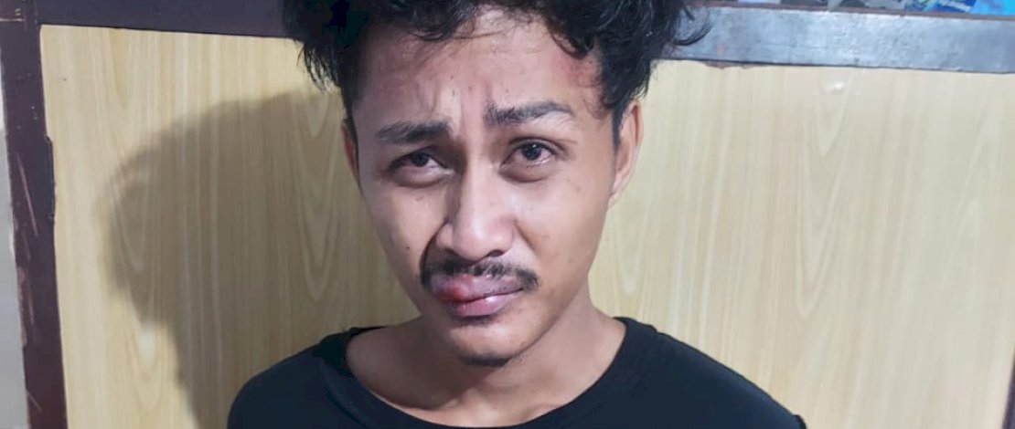 Muh Irwan, pencuri suku cadang mobil.