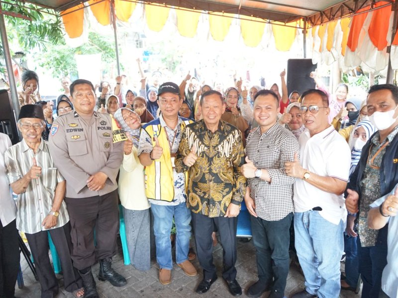 Resmikan Bedah Rumah Dua Kelurahan di  Makassar, Hamka B Kady Didoakan Terpilih Lagi di Pileg