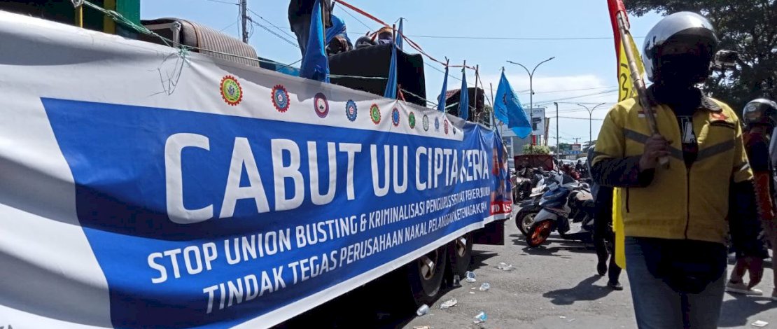 Demo Hari Buruh, Kantor DPRD Sulsel Dikepung