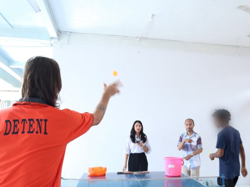 Gunakan Teknik Sublimasi With Game, Psikolog Berikan Pembinaan Mental di Rudenim Makassar