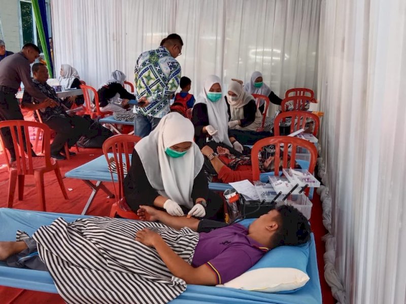 Stok Darah Menipis, Bank Sulselbar Jeneponto Gelar Donor Kerjasama RS dan PMI