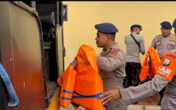 Petani Tenggelam Saat Menyeberangi Sungai, SAR Brimob Bone Bantu Proses Pencarian