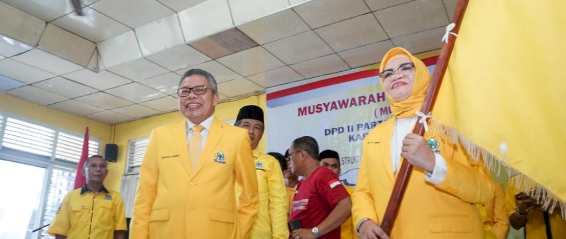 Liestiaty Nurdin Nahkodai Golkar Bantaeng, Taufan Pawe: Dibutuhkan Kader Militan
