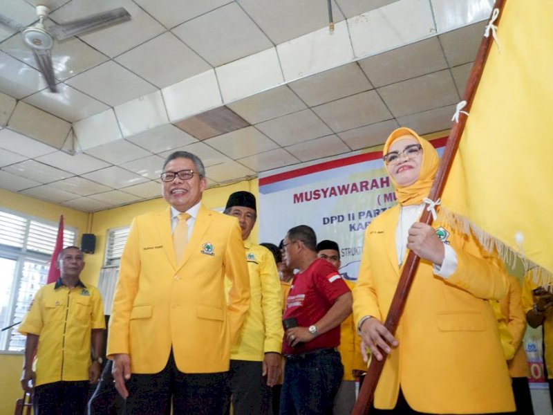 Liestiaty Nurdin Nahkodai Golkar Bantaeng, Taufan Pawe: Dibutuhkan Kader Militan