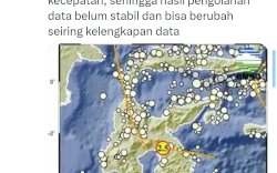 Luwu Timur Diguncang Gempa, Berpusat di Laut 