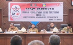 Rakor dengan KPK RI, Bupati Basli Ali Komitmen Tingkatkan Capaian MCP