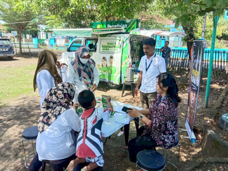 Tingkatkan Layanan dan Edukasi, Pegadaian Kanwil Makassar Hadirkan Mobil Pegadaian Keliling