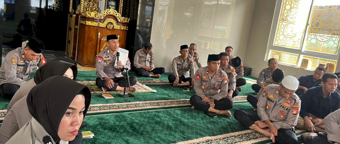 Personil Polres Gowa Gelar Pencerahan Qalbu Kamis Ibadah