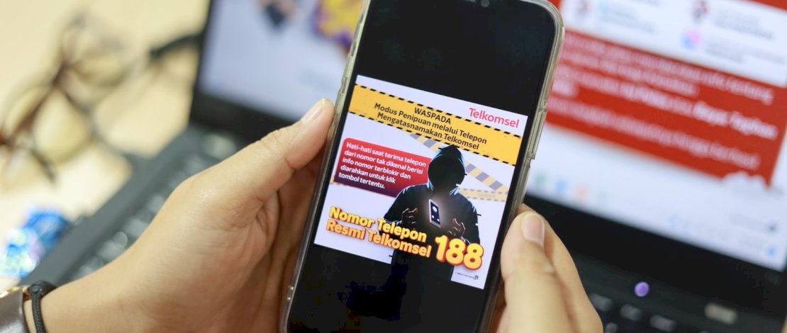 Telkomsel memastikan bahwa nomor telepon resmi Telkomsel adalah 188.